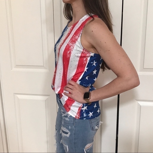 𝅺AMERICAN Flag print Tank Top. Sizes S-XL‎ - Picture 4 of 10